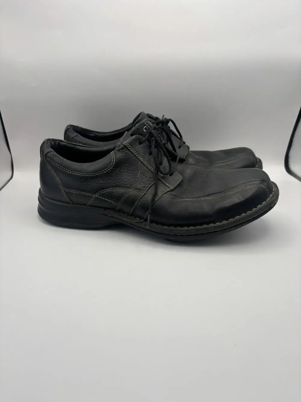 Clarks Espace Oxford Black Shoes Men Size 9.5